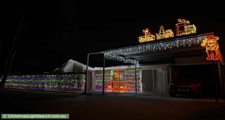 Christmas Light display at 14 Shelford Court, Boronia Heights