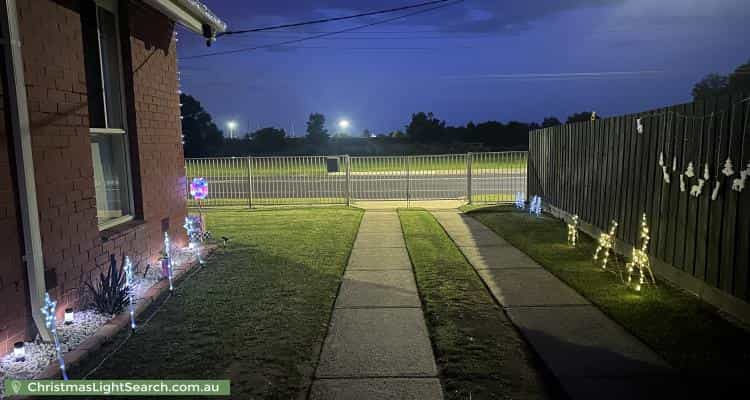 Christmas Light display at 60 Salmon Street, Hastings