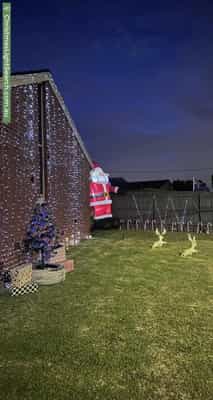 Christmas Light display at 60 Salmon Street, Hastings