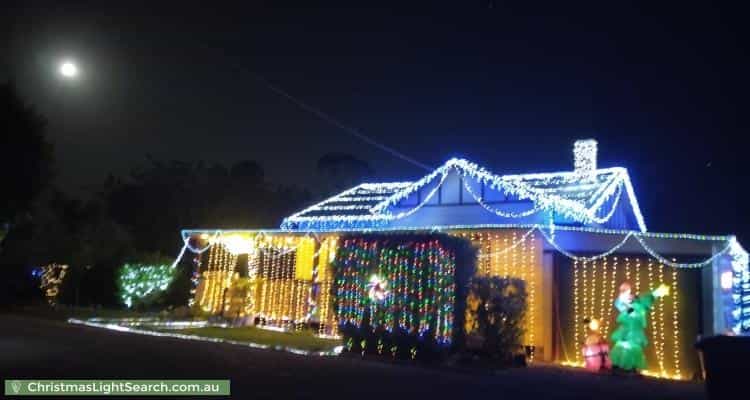 Christmas Light display at 1184 Macleay Valley Way, Bellimbopinni