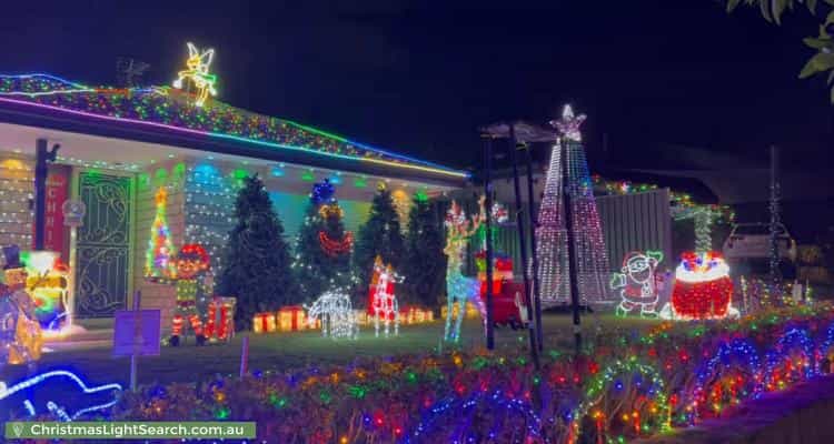 Christmas Light display at 3 Beaumont Crescent, Pacific Pines