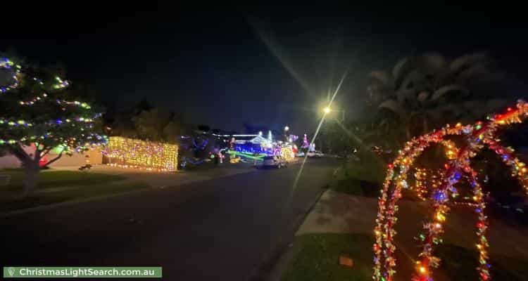 Christmas Light display at  Lilyvale Street, Mansfield