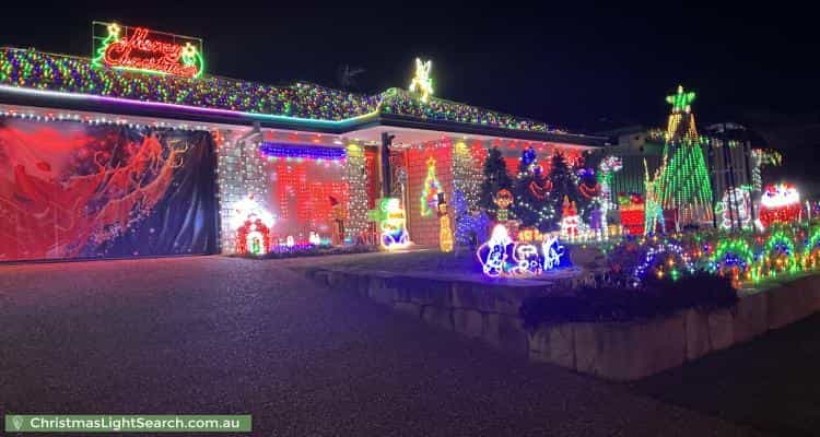 Christmas Light display at 3 Beaumont Crescent, Pacific Pines