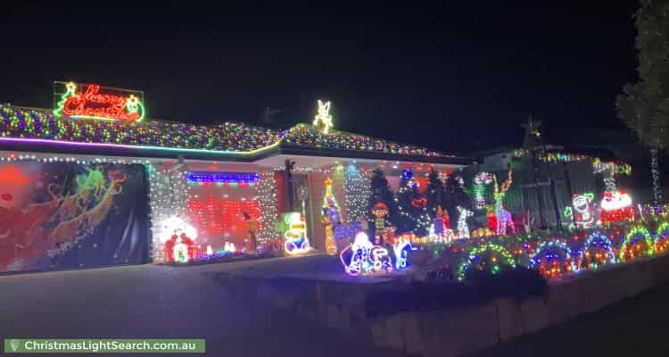 Christmas Light display at 3 Beaumont Crescent, Pacific Pines