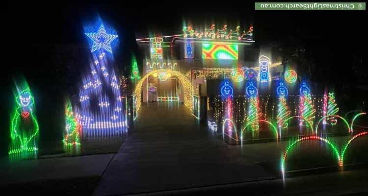 Christmas Light display at 91 Hennessy Avenue, Moorebank