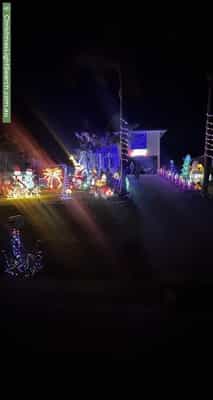 Christmas Light display at 13 Brooksfield Drive, Sarina Beach