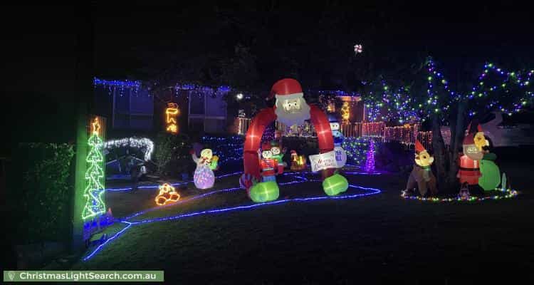 Christmas Light display at 63 Marrett Drive, Ingle Farm