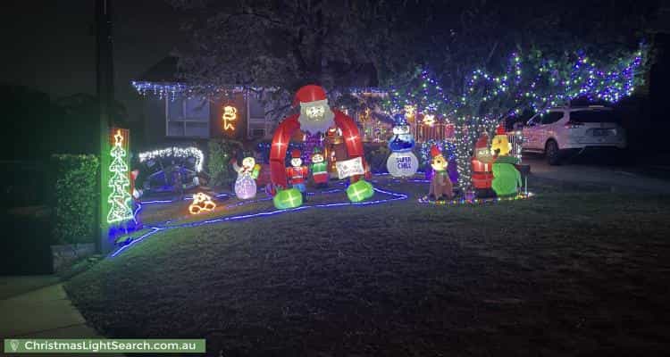 Christmas Light display at 63 Marrett Drive, Ingle Farm