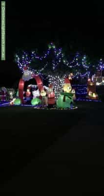 Christmas Light display at 63 Marrett Drive, Ingle Farm