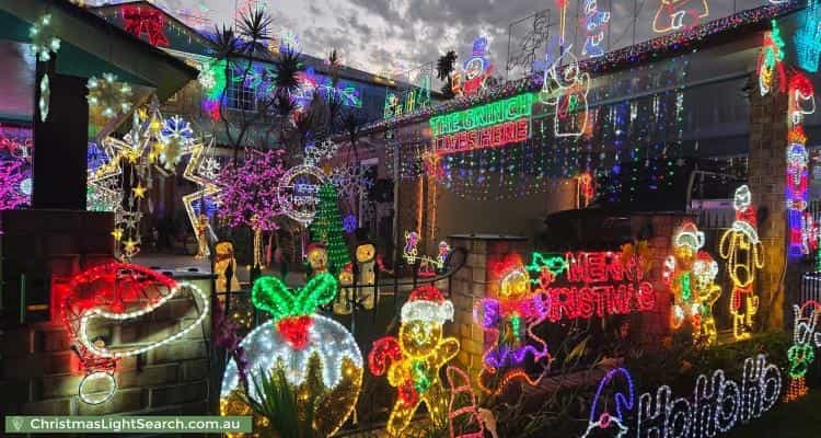 Christmas Light display at  Linfield Street, Mansfield