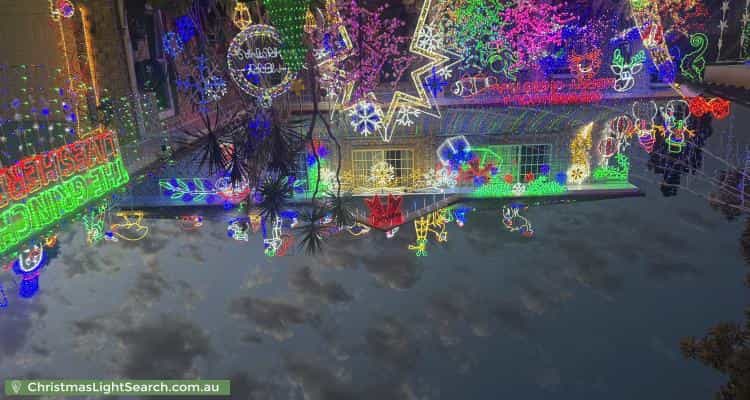 Christmas Light display at  Linfield Street, Mansfield