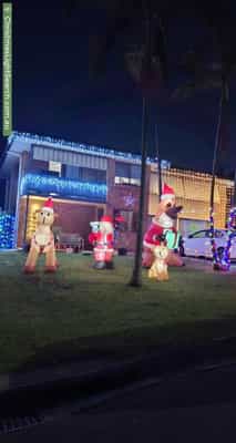 Christmas Light display at 10 Sugargum Street, Aspley