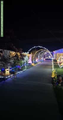 Christmas Light display at 24 Edward Street, Perth