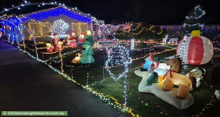 Christmas Light display at 24 Edward Street, Perth