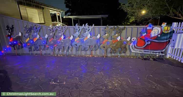 Christmas Light display at 20 Dingle Street, Riverstone