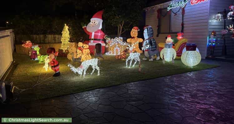Christmas Light display at 20 Dingle Street, Riverstone