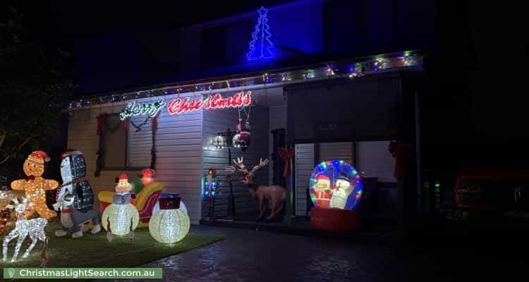 Christmas Light display at 20 Dingle Street, Riverstone
