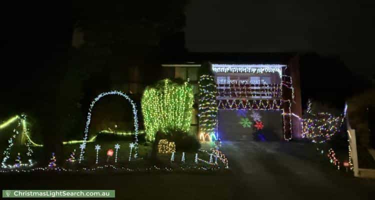 Christmas Light display at 4 Arnott Court, Wheelers Hill