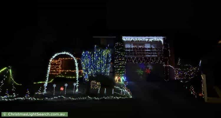Christmas Light display at 4 Arnott Court, Wheelers Hill