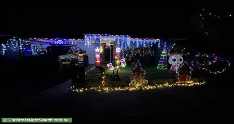 Christmas Light display at 19 Denton Drive, Officer