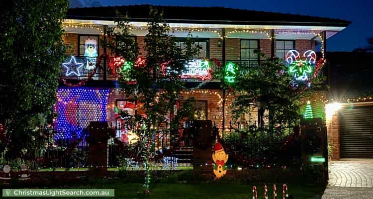 Christmas Light display at 5 Tiffany Court, Keilor
