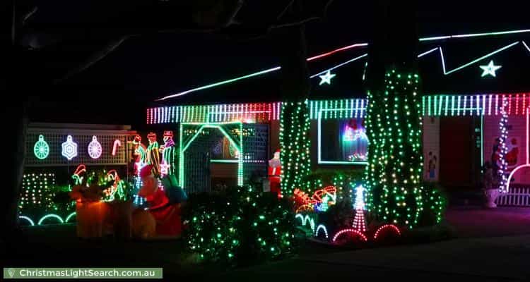 Christmas Light display at Marquisite Drive, Salisbury East