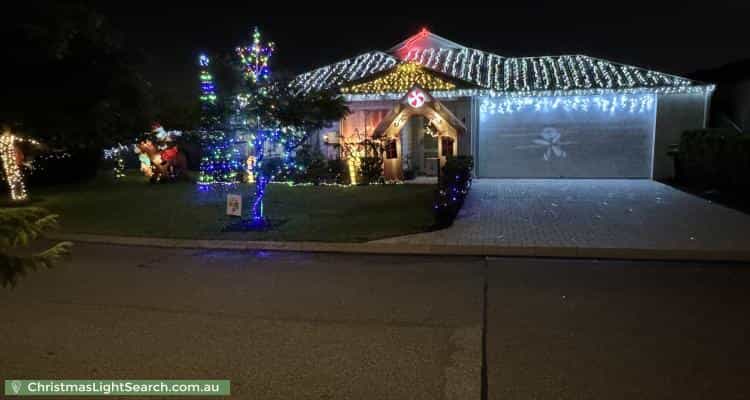 Christmas Light display at 4 Amalfi Chase, Baldivis