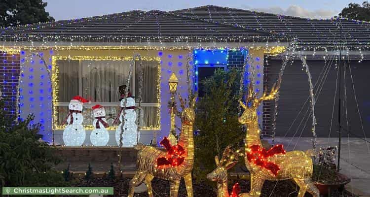 Christmas Light display at 26 Reveley Crescent, Stirling