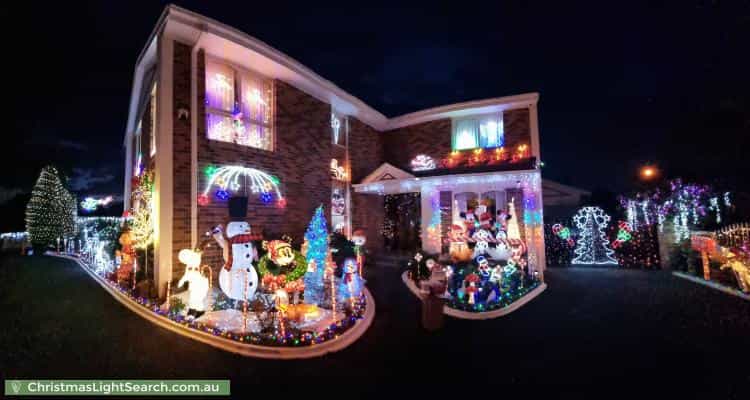 Christmas Light display at 59 Cornwall Street, Hallam