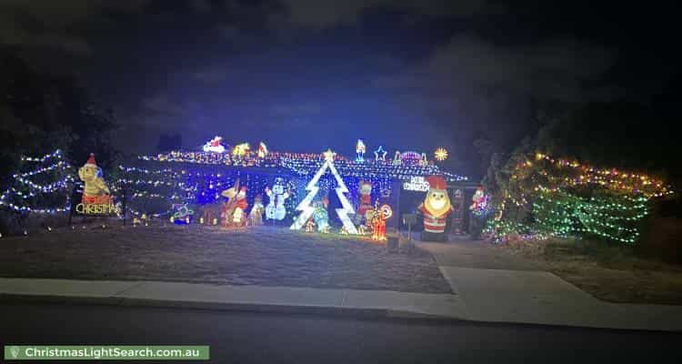 Christmas Light display at 71 Sandpiper Loop, Yangebup