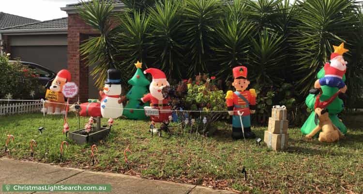 Christmas Light display at 12 Mullans Street, Melton South