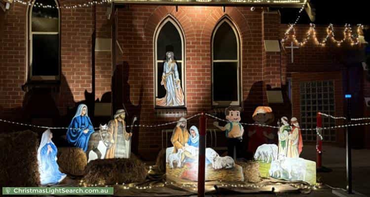 Christmas Light display at 40 D'Erlanger Avenue, Nailsworth