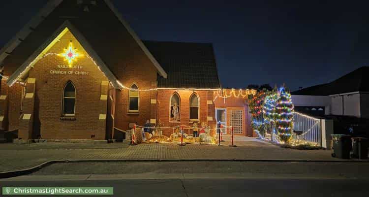 Christmas Light display at 40 D'Erlanger Avenue, Nailsworth