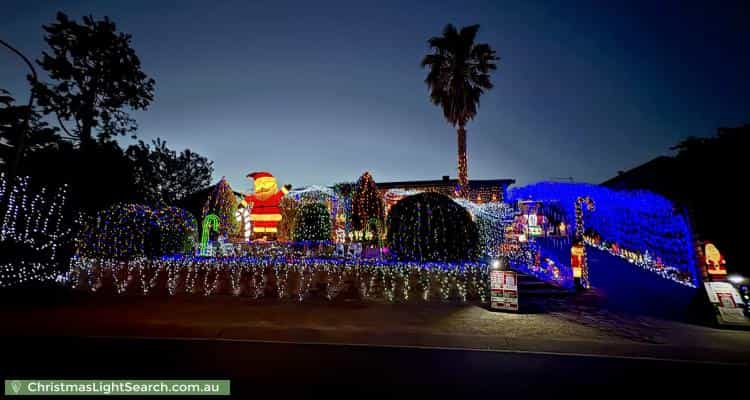 Christmas Light display at 13 Ruthven Street, Gowrie