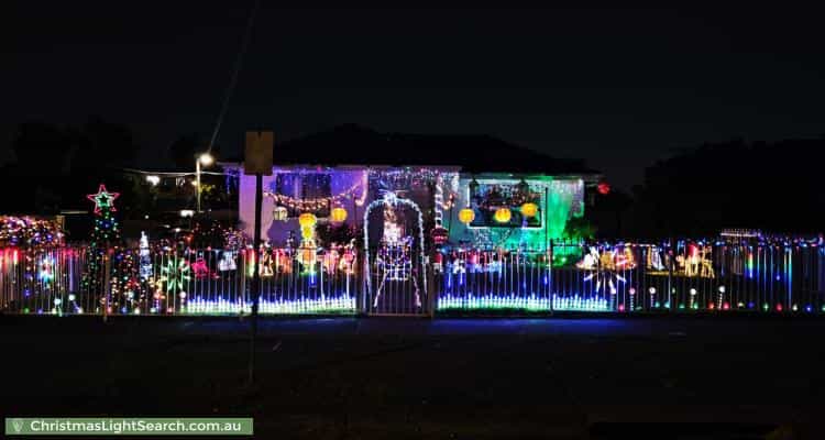 Christmas Light display at 99 Willan Drive, Cartwright