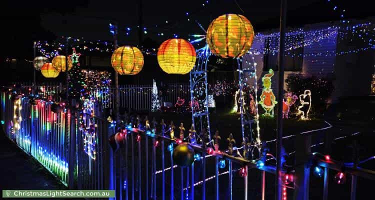 Christmas Light display at 99 Willan Drive, Cartwright