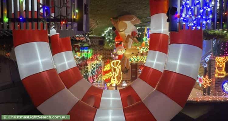 Christmas Light display at 101 Picnic Point Road, Panania