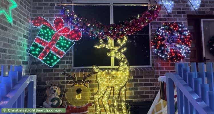 Christmas Light display at 101 Picnic Point Road, Panania