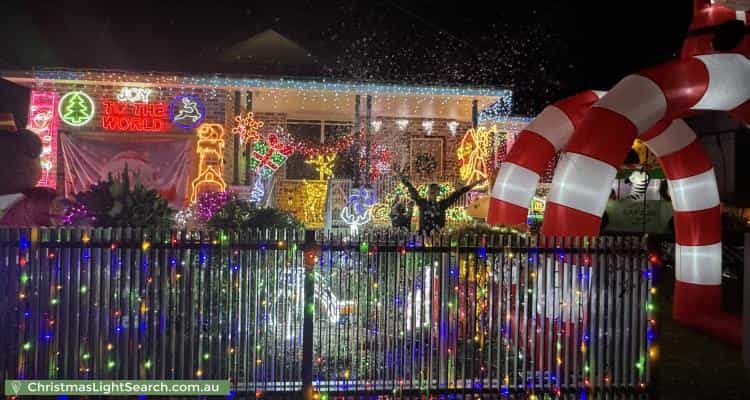 Christmas Light display at 101 Picnic Point Road, Panania