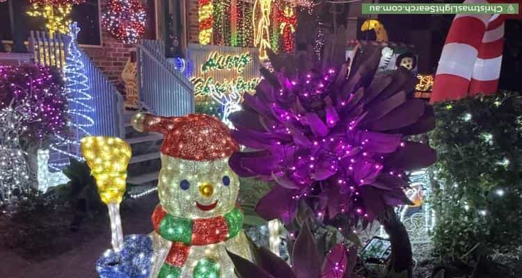 Christmas Light display at 101 Picnic Point Road, Panania