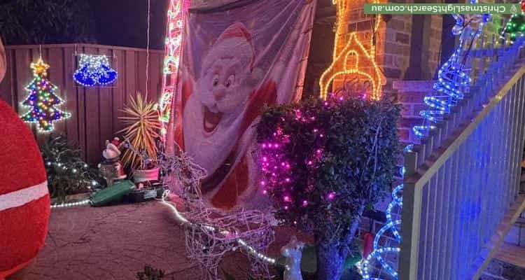 Christmas Light display at 101 Picnic Point Road, Panania