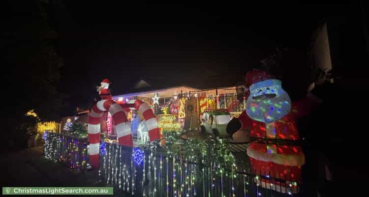 Christmas Light display at 101 Picnic Point Road, Panania