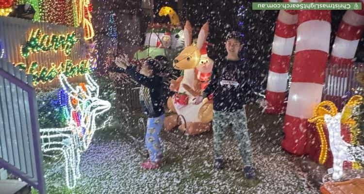 Christmas Light display at 101 Picnic Point Road, Panania