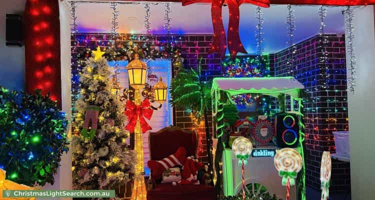 Christmas Light display at 6 Steeple Place, Marsden Park