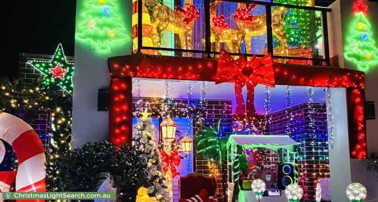 Christmas Light display at 6 Steeple Place, Marsden Park