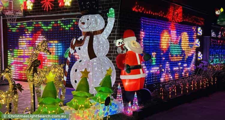 Christmas Light display at 6 Steeple Place, Marsden Park