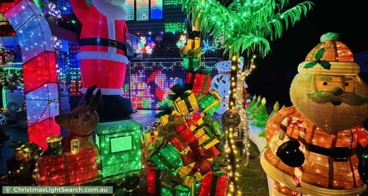 Christmas Light display at 6 Steeple Place, Marsden Park
