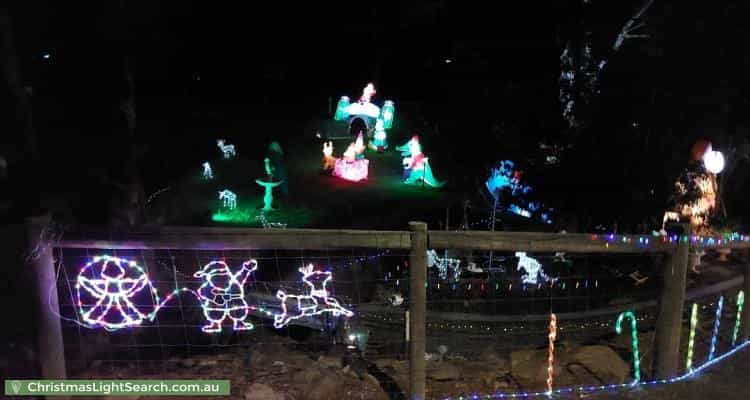 Christmas Light display at 23 Chowilla Street, Eden Hills