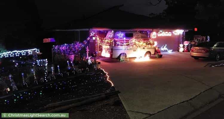 Christmas Light display at 23 Chowilla Street, Eden Hills