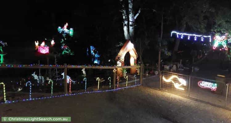 Christmas Light display at 23 Chowilla Street, Eden Hills